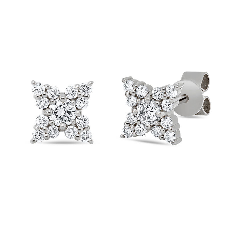 Modern Woman Ohrstecker Gelbgold 18kt 0,42ct