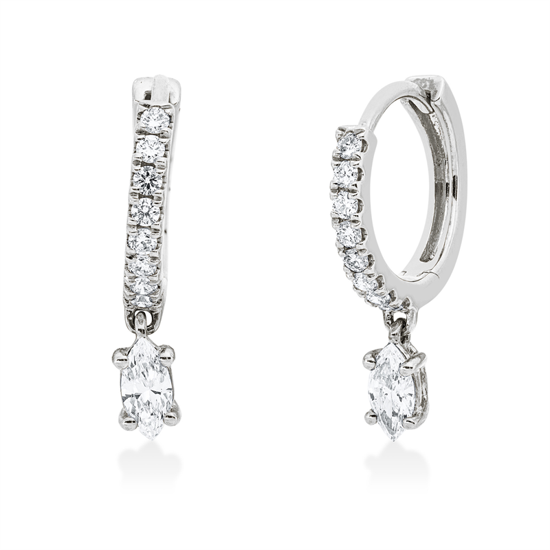 Modern Woman Creolen Weißgold 18kt 0,41ct