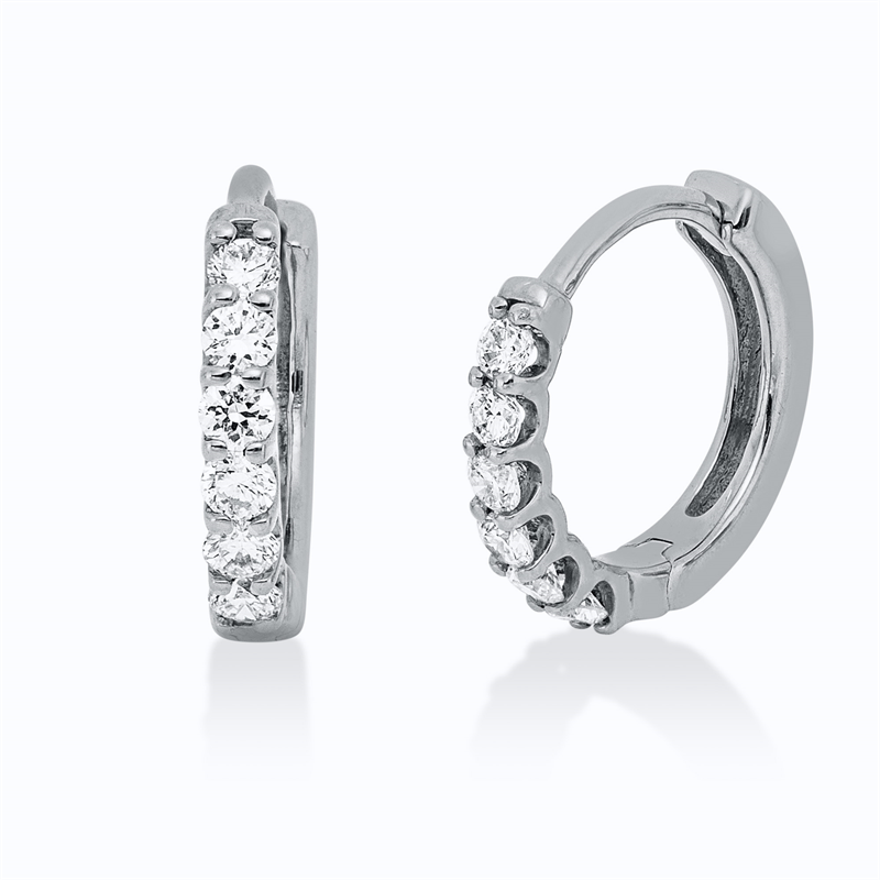 Modern Woman Creolen Gelbgold 18kt 0,2ct