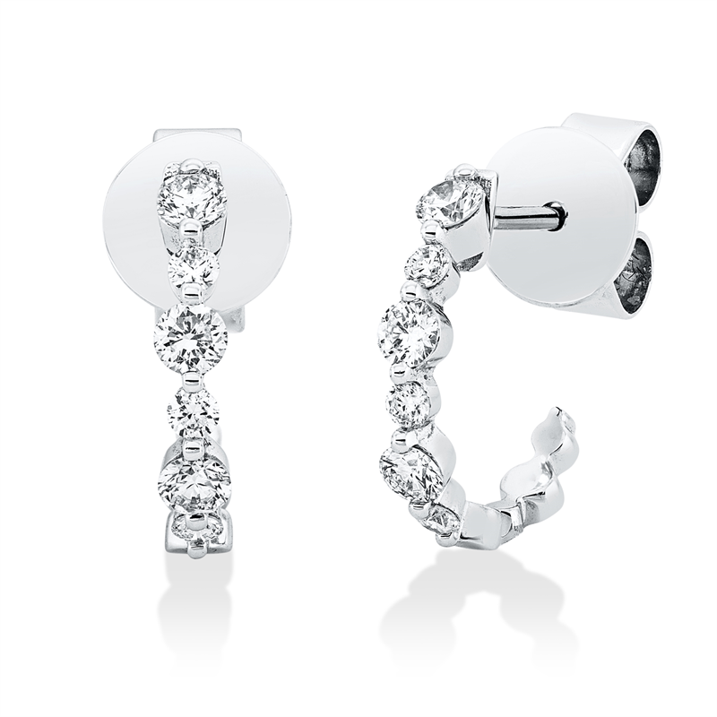 Modern Woman Ohrstecker Weißgold 18kt 0,37ct