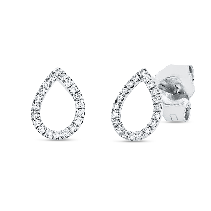 Modern Woman Ohrstecker Weißgold 18kt 0,06ct