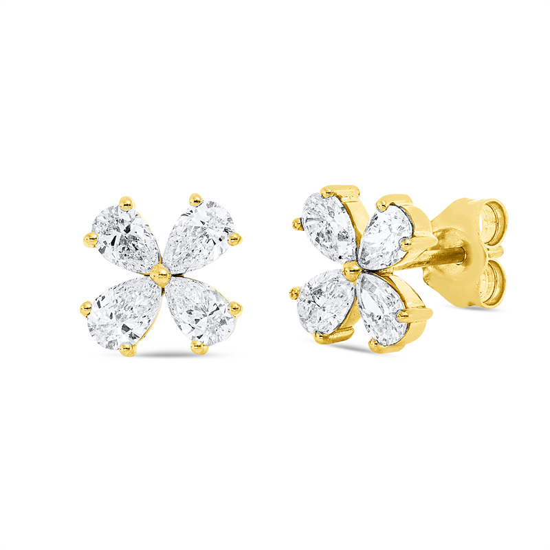 Modern Woman Ohrstecker Weißgold 18kt 1,2ct