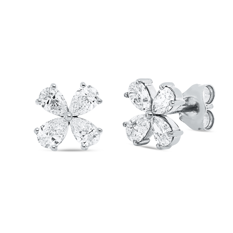 Modern Woman Ohrstecker Weißgold 18kt 1,2ct