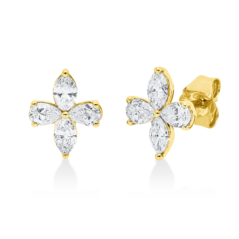 Modern Woman Ohrstecker Weißgold 18kt 0,8ct