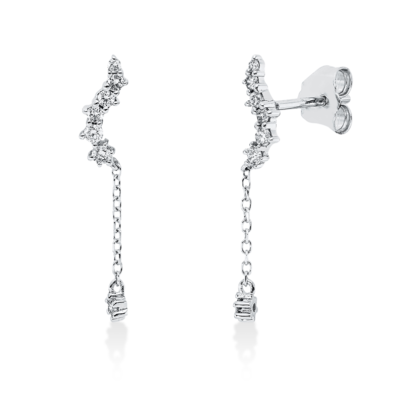 Modern Woman Ohrstecker Weißgold 18kt 0,2ct