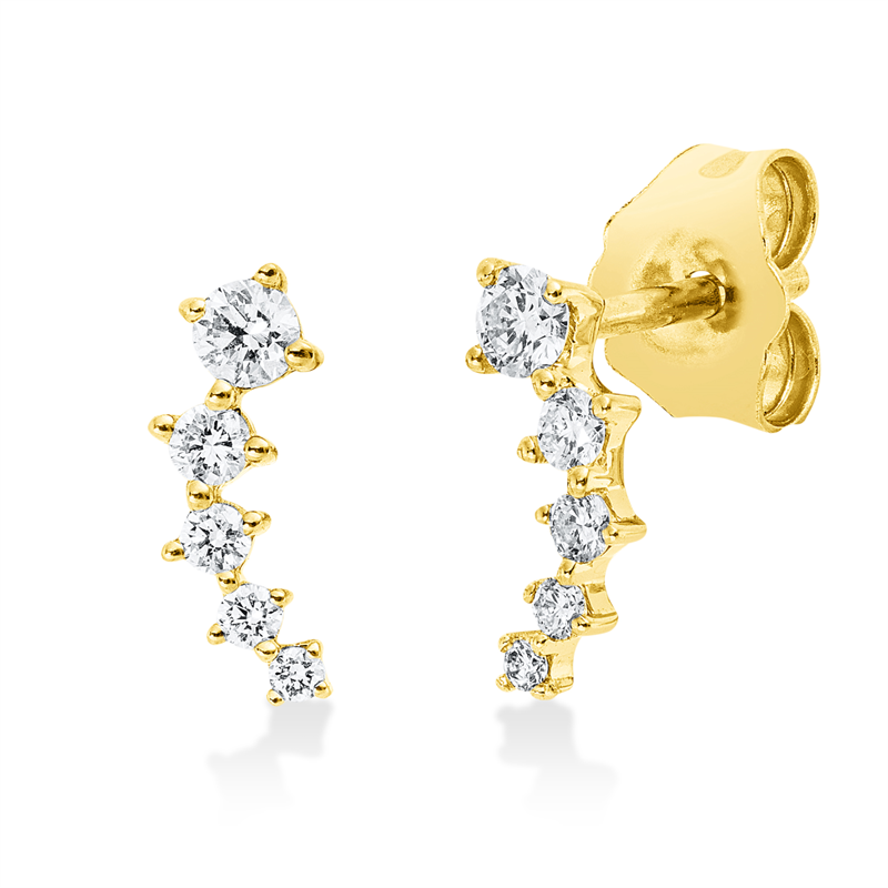 Modern Woman Ohrstecker Weißgold 18kt 0,16ct