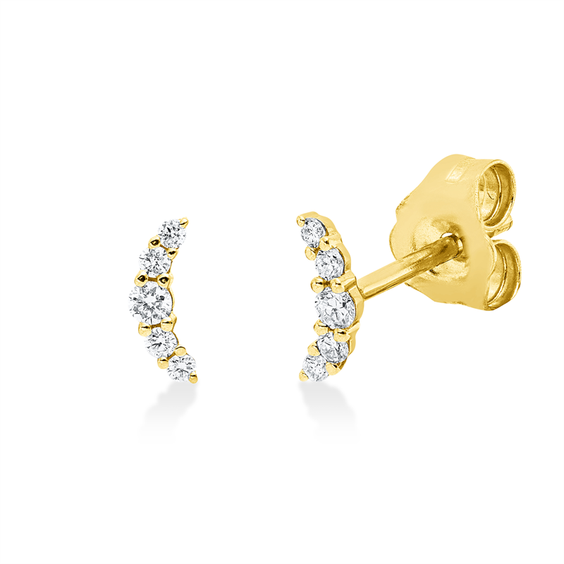 Modern Woman Ohrstecker Weißgold 18kt 0,09ct