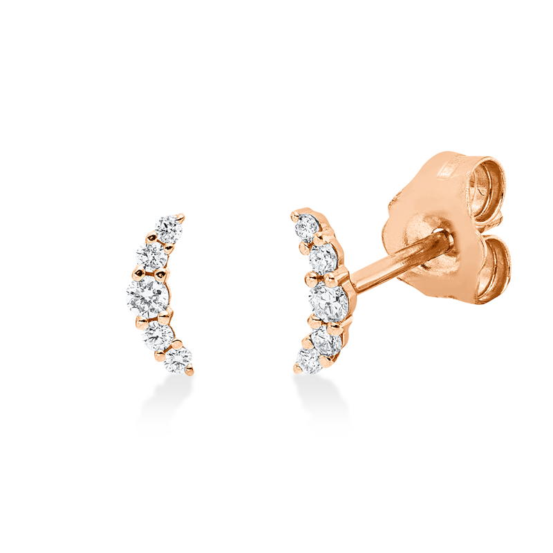 Modern Woman Ohrstecker Weißgold 18kt 0,09ct