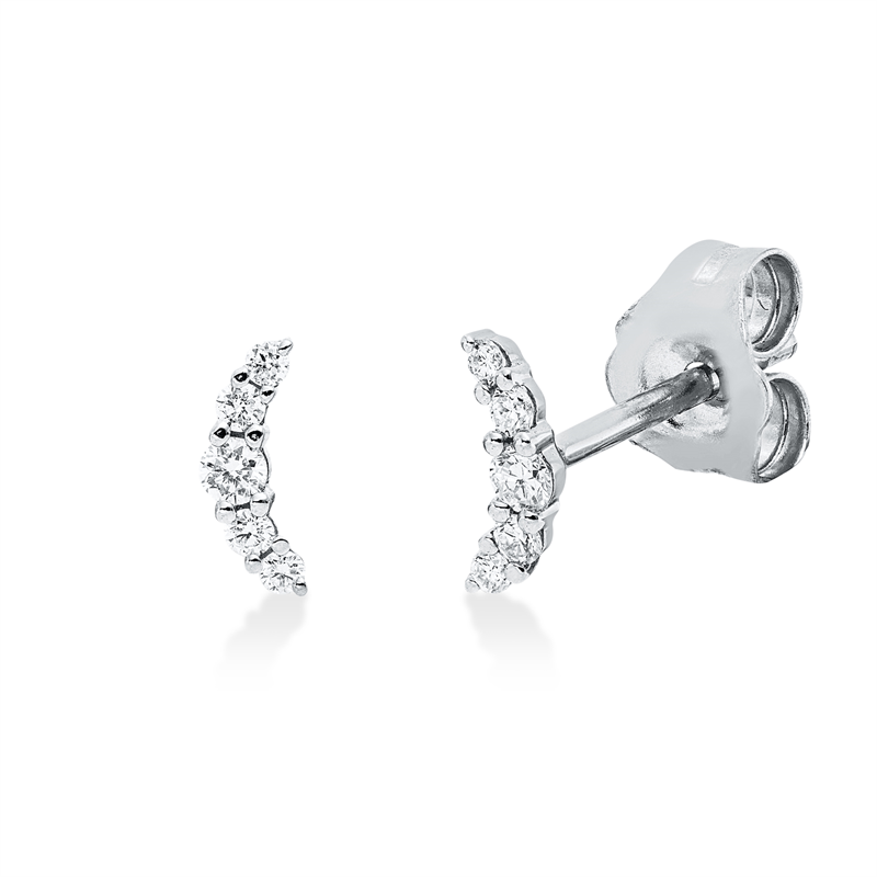 Modern Woman Ohrstecker Weißgold 18kt 0,09ct