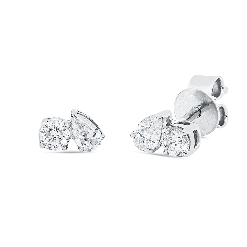 Modern Woman Ohrstecker Weißgold 18kt 0,38ct