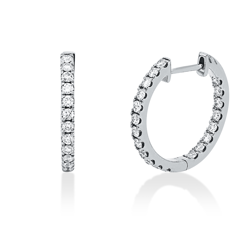 Modern Woman Creolen Weißgold 18kt 0,62ct