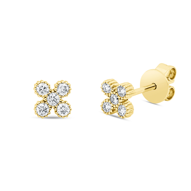 Modern Woman Ohrstecker Weißgold 18kt 0,18ct