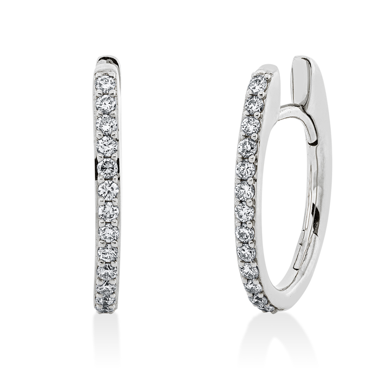 Modern Woman Creolen Weißgold 18kt 0,49ct