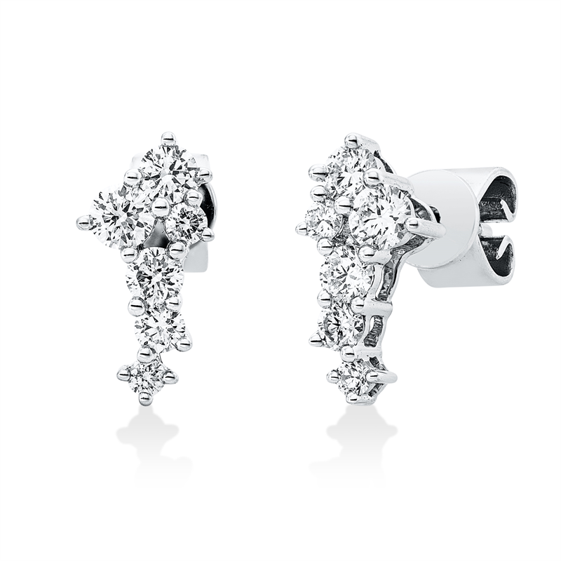 Modern Woman Ohrstecker Weißgold 18kt 0,43ct