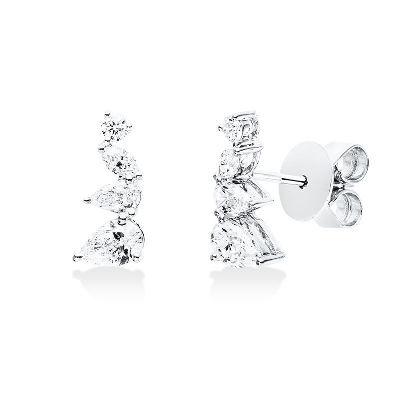 Modern Woman Ohrstecker Weißgold 18kt 0,75ct
