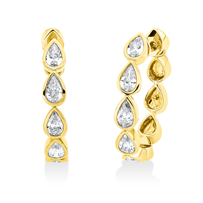 Modern Woman Creolen Gelbgold 18kt 1,13ct