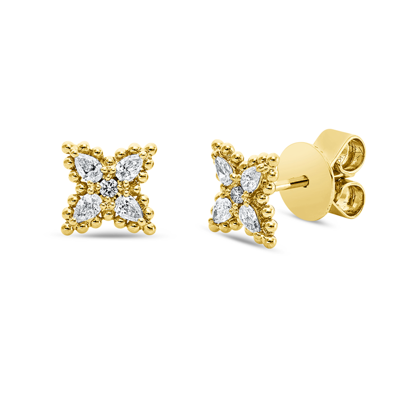 Modern Woman Ohrstecker Gelbgold 18kt 0,24ct