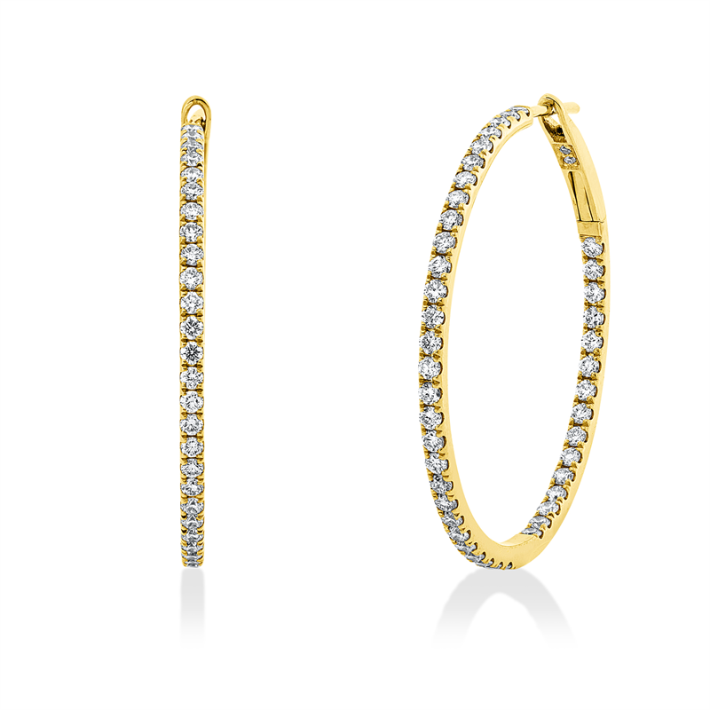 Modern Woman Creolen Gelbgold 18kt 1,25ct