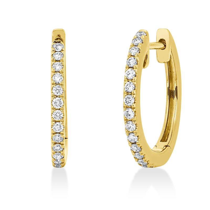 Modern Woman Creolen Weißgold 18kt 0,21ct