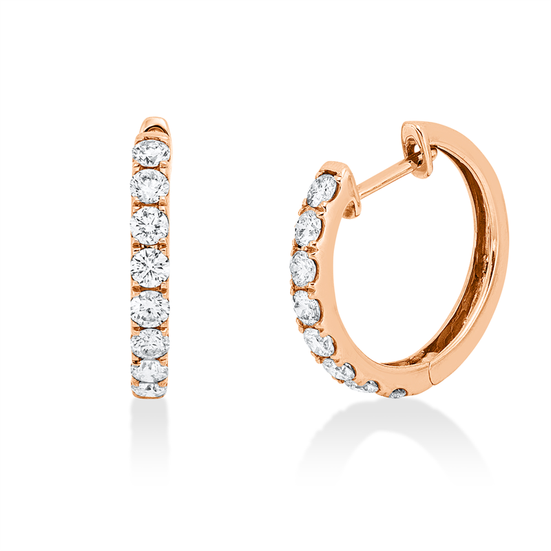 Modern Woman Creolen Rotgold 18kt 0,63ct