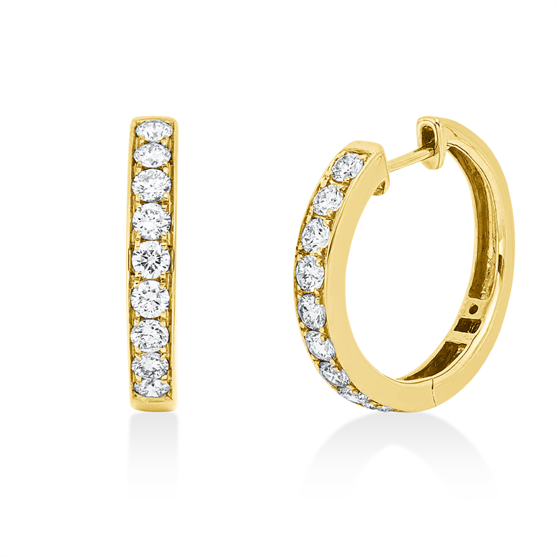 Modern Woman Creolen Gelbgold 18kt 0,87ct