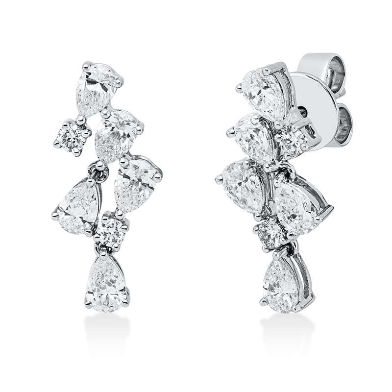 Modern Woman Ohrstecker Weißgold 18kt 1,46ct
