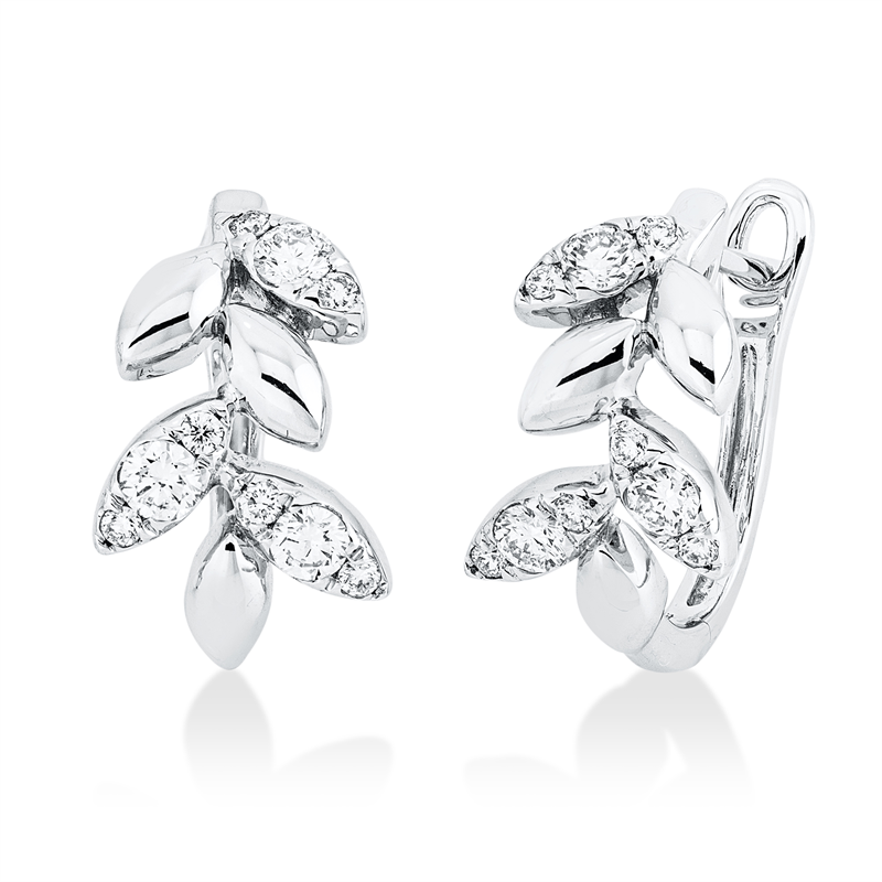 Modern Woman Creolen Weißgold 18kt 0,38ct