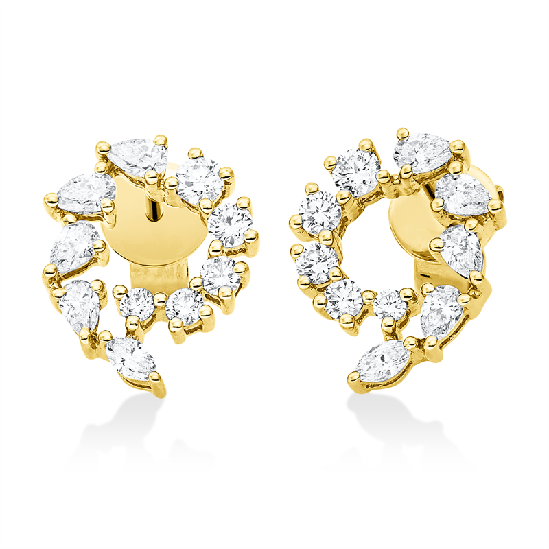 Exklusiv Ohrstecker Gelbgold 18kt 0,79ct