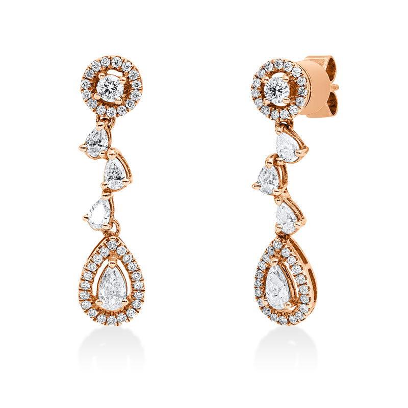 Modern Woman Ohrschmuck Rotgold 18kt 1,07ct