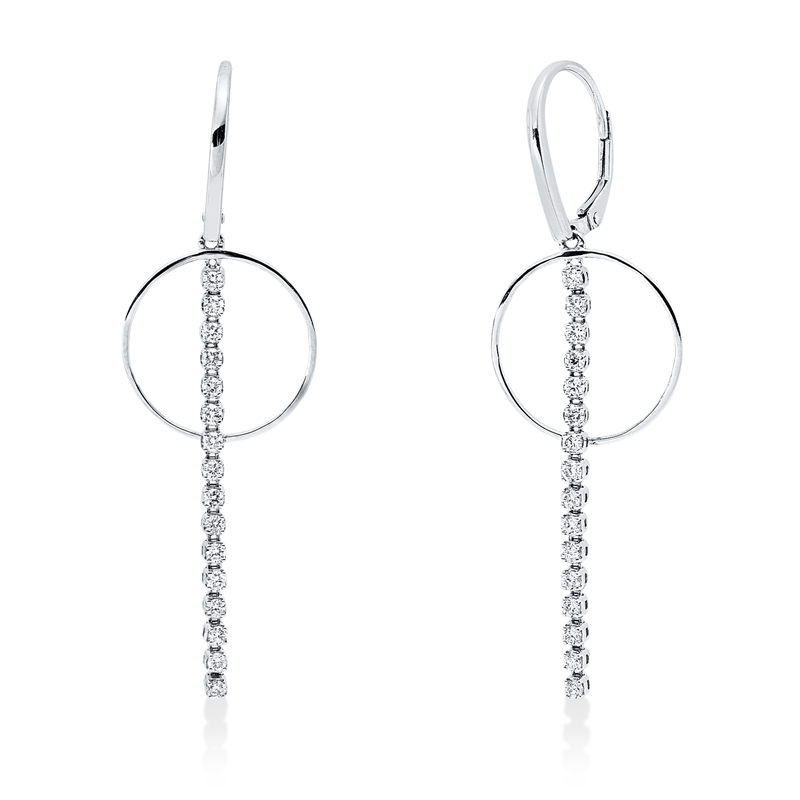 Modern Woman Ohrschmuck Weißgold 18kt 0,59ct