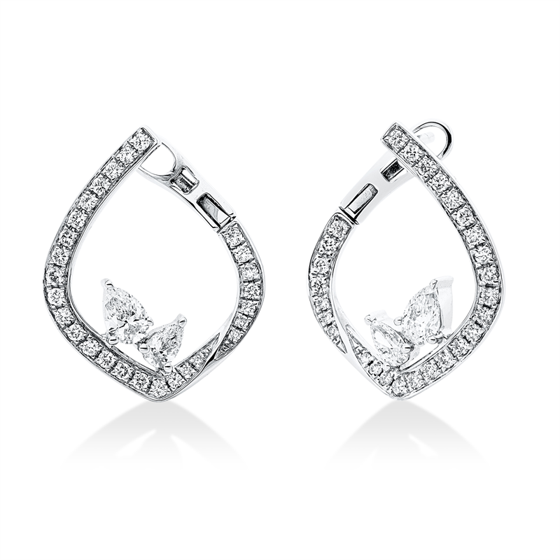 Modern Woman Creolen Weißgold 18kt 0,91ct