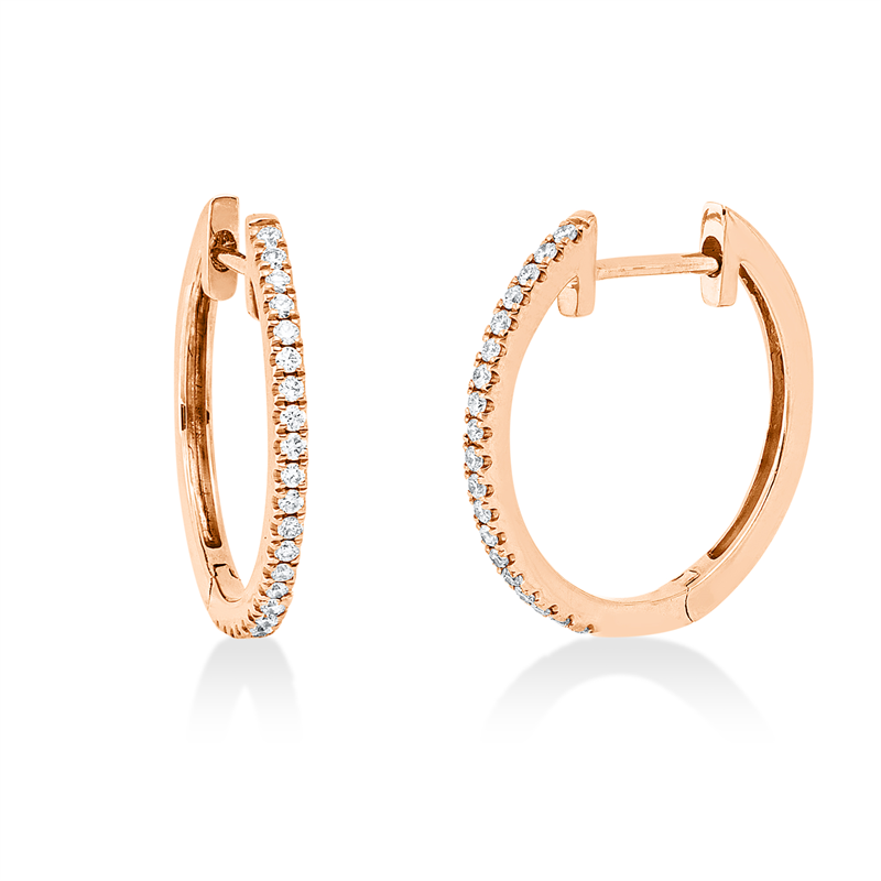 Modern Woman Creolen Weißgold 18kt 0,13ct