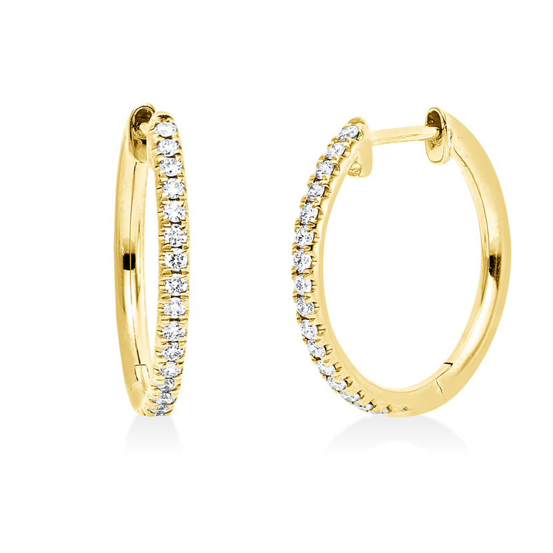 Modern Woman Creolen Gelbgold 18kt 0,17ct