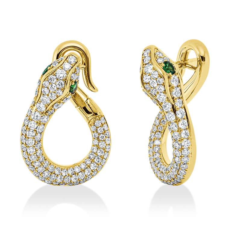 Tier Ohrschmuck Weißgold 18kt 1,1ct