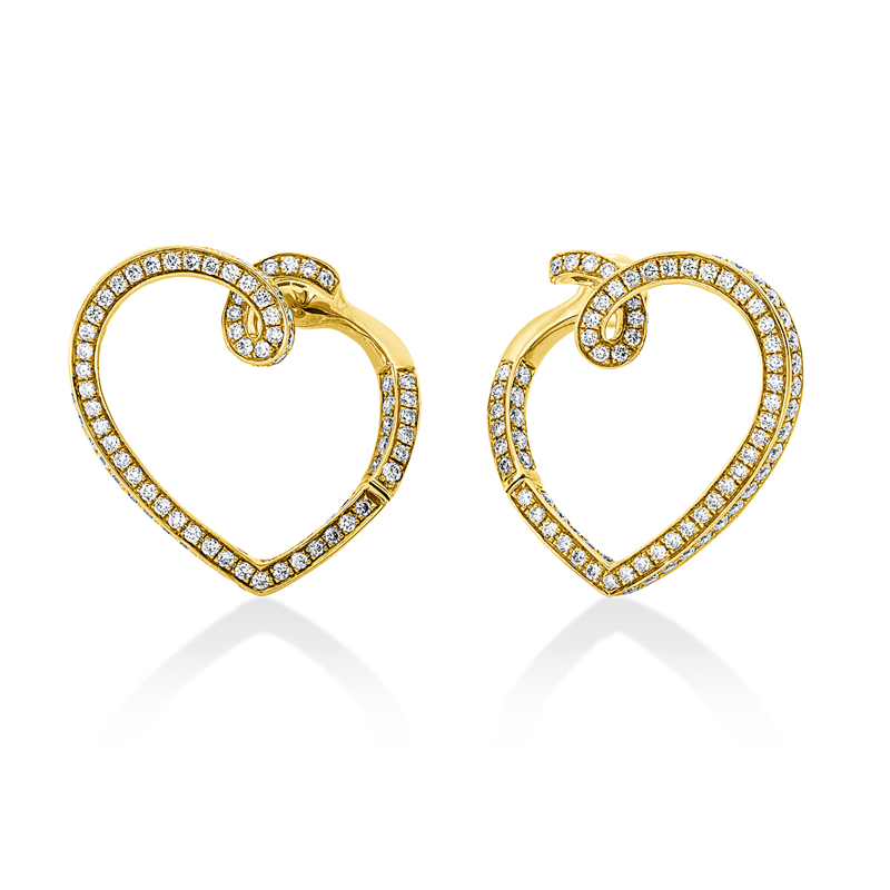 Modern Woman Creolen Weißgold 18kt 1,26ct