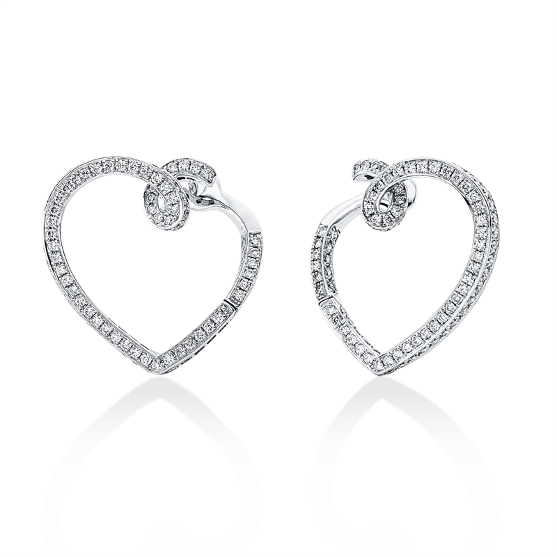 Modern Woman Creolen Weißgold 18kt 1,26ct