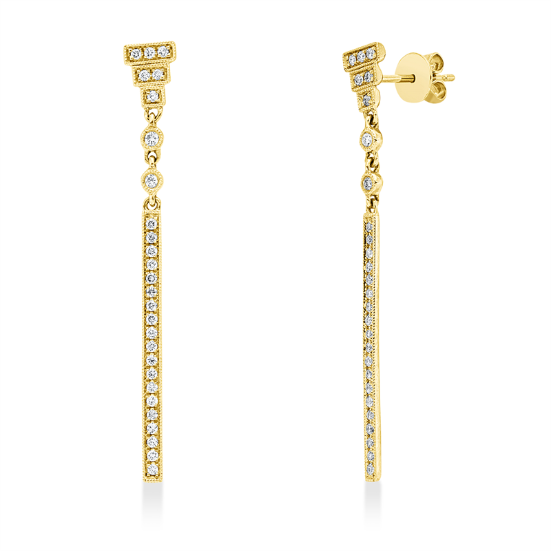 Modern Woman Ohrschmuck Gelbgold 18kt 0,31ct