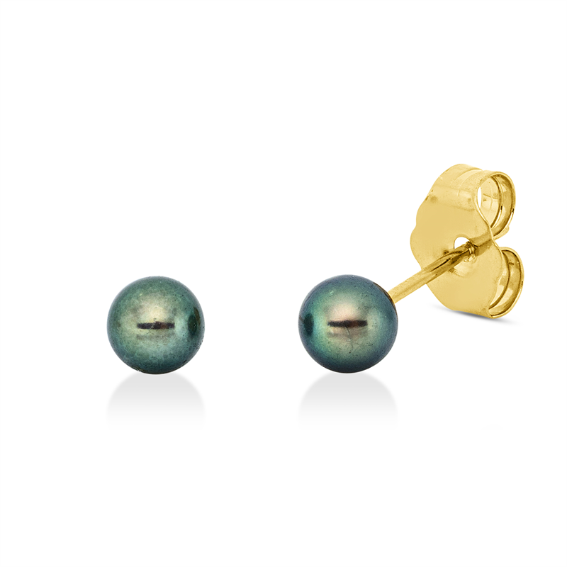 Perle Ohrstecker Gelbgold 18kt