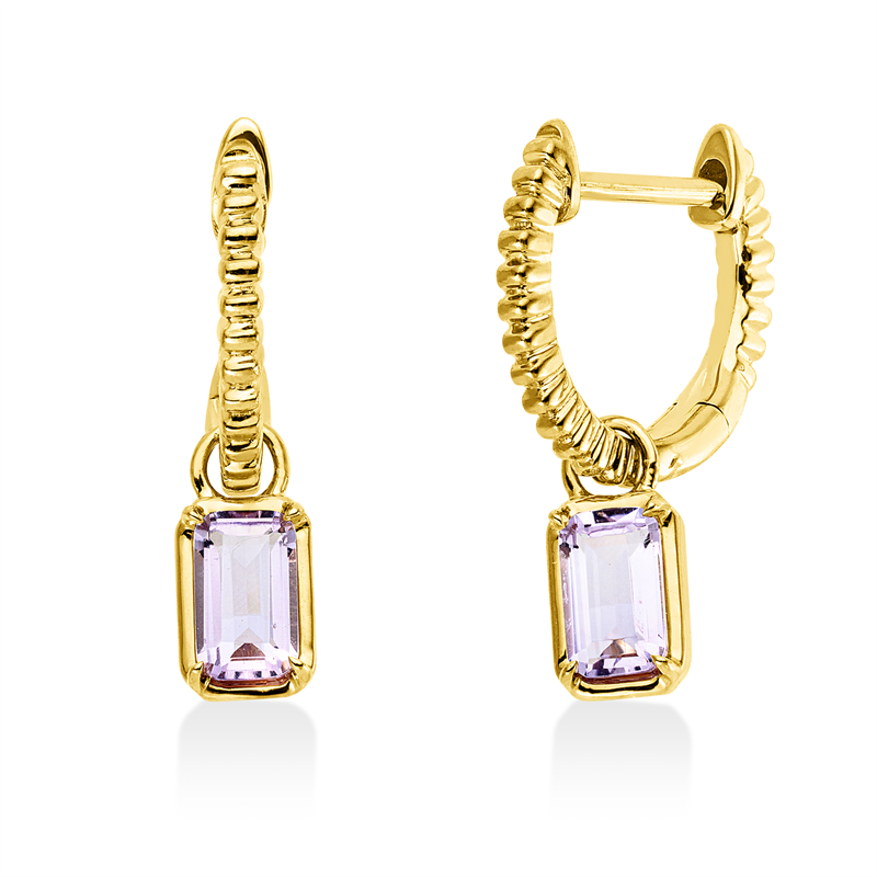 Farbstein Fashion Ohrschmuck Weißgold 18kt