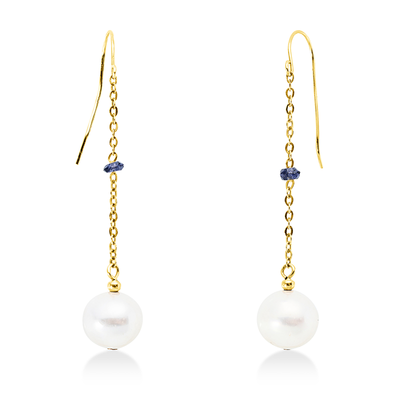 Perle Ohrhänger Gelbgold 14kt