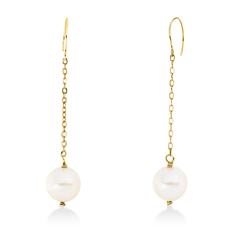 Perle Ohrhänger Gelbgold 14kt