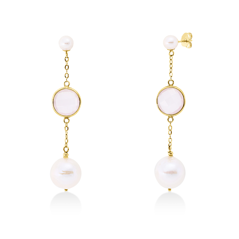 Perle Ohrschmuck Gelbgold 14kt