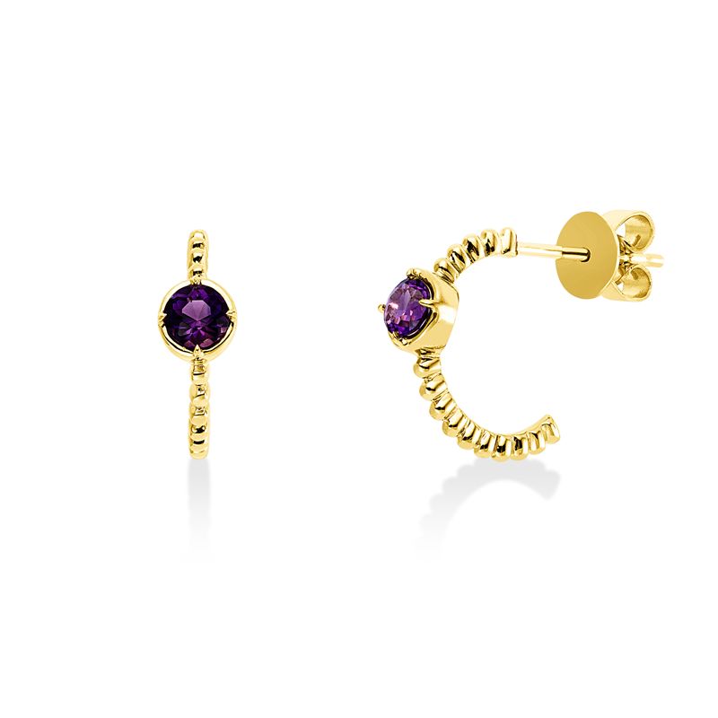 Farbstein Fashion Ohrschmuck Gelbgold 18kt