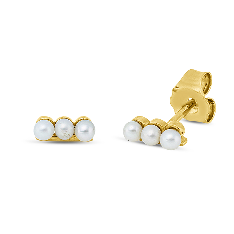 Perle Ohrstecker Gelbgold 18kt