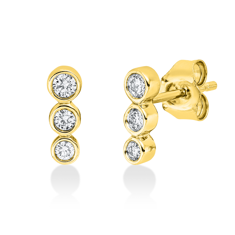 Modern Woman Ohrstecker Weißgold 18kt 0,19ct