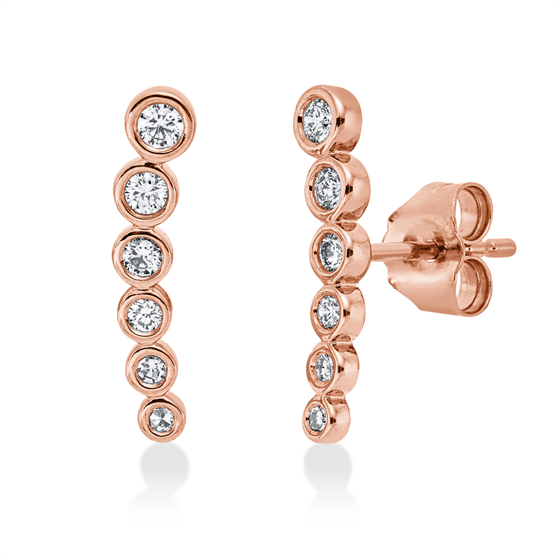 Modern Woman Ohrschmuck Gelbgold 18kt 0,19ct