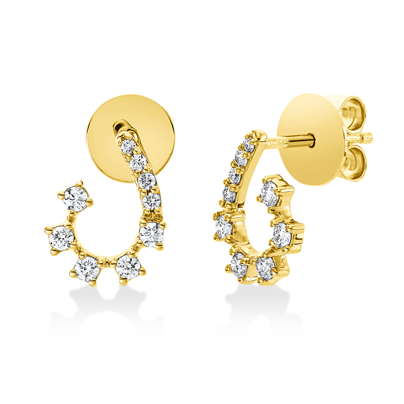 Modern Woman Ohrstecker Gelbgold 18kt Ref-2X389