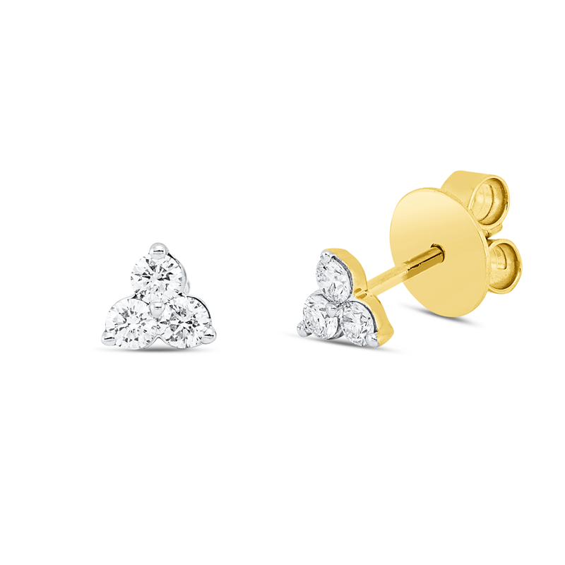 Modern Woman Ohrstecker Gelbgold 18kt 0,31ct