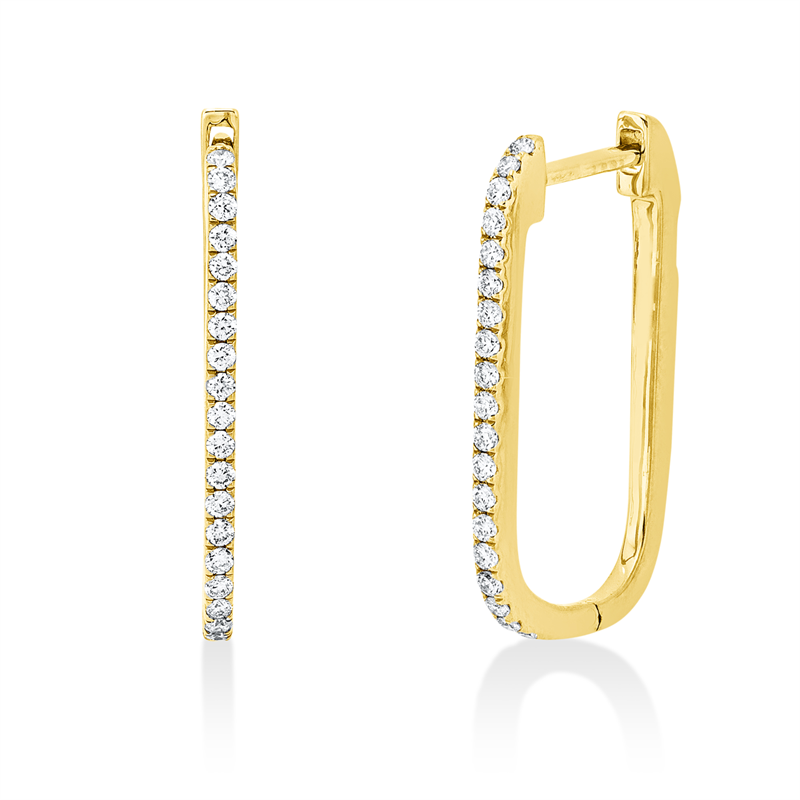 Modern Woman Creolen Weißgold 18kt 0,21ct