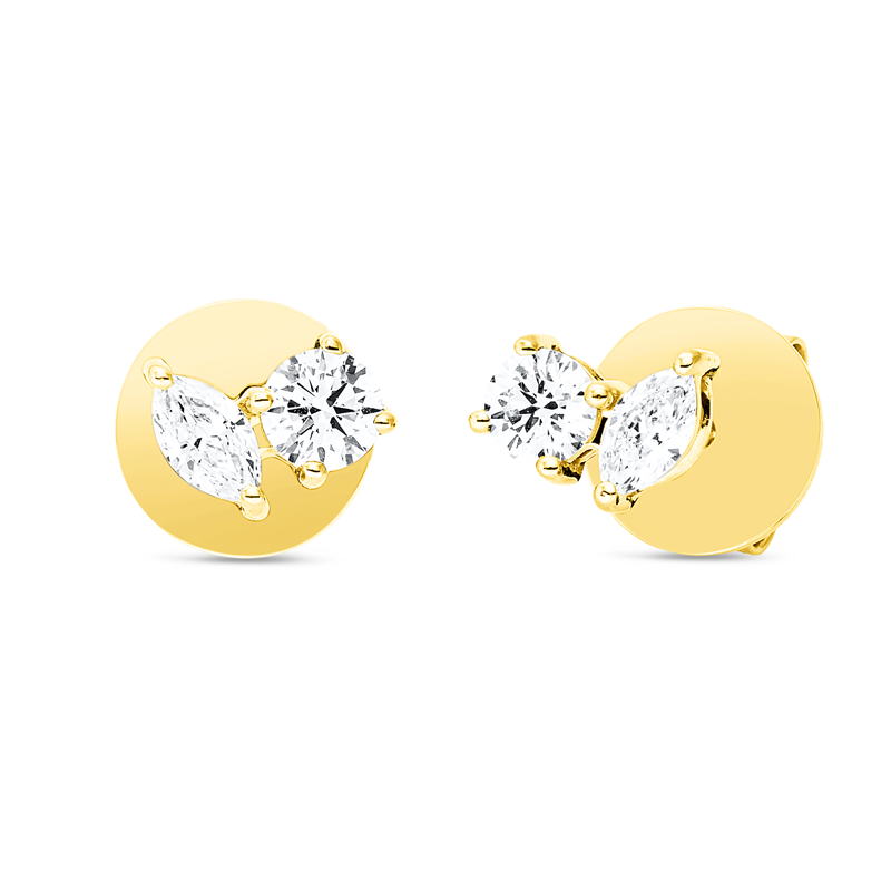 Modern Woman Ohrstecker Gelbgold 18kt Ref-2X396